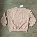 Le lis  Happy Days Only‎ Embroidered Oversized Sweatshirt - Size S - Cocoa - NWT Photo 5
