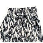 ZARA Boho Tunic Top Dress S Black Cream Ikat Print Crochet Embroidered V Neck Photo 4