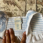 White and Blue Flowy Breezy Floral Praire Dress Size XS Photo 5