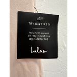 Lulus Blush Chiffon Evening Gown Maxi Formal Dress Size Medium Prom Event Photo 2