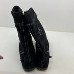 Dr. Scholls  black mid calf side zip round toe synthetic boots warm women size 8 Photo 4