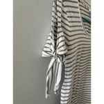 J.Crew  Top Women's Small Striped Cotton Tie Sleeves Nautical Preppy Country Club Photo 1