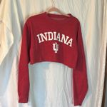 Indiana University Red Cropped Sweatshirt Size M Photo 0