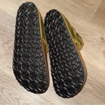 Birkenstock  Oiled Leather Olive Green Gizeh Big Buckle Sandal Size 38 NWT Photo 10