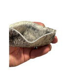 Cowhide Leather Hair Wallet Coin Purse 4x3 Black And White Cash Card ID Snap Photo 3