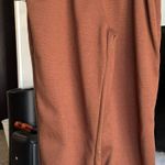 SheIn Solid Brown Elastic Waist Therma Sweatpants Photo 0