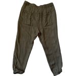 Johnny Was  Silky Alice Jogger Trousers Olive Green‎ Size Medium Photo 4