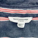 BEACH LUNCH LOUNGE Alanna Blue & Red Striped Shirt Photo 4