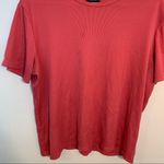 Laura Scott Short Sleeve T-Shirt Pink Ribbed Photo 3