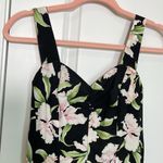 Royal creations floral dress made in Hawaii USA 100% cotton Black Photo 1