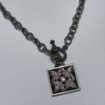 Women's Signed CAMCO Costume Necklace Pray Charm Photo 7