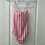 Victoria's Secret Victoria’s Secret Pink Cabana Stripe Scoop Neck Swimsuit (Size L) Photo 4