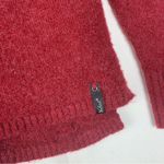 Woolrich  Women's small wool blend knit soft Red Nordic Sweater snow geo print Photo 6