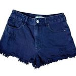 PacSun High Rise Festival Denim Jean Shorts Cut Offs Black Size 26 Photo 0