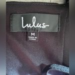 Black Satin Sleeveless Mini Dress Size M Photo 6