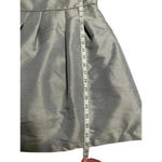 BCBGMAXAZRIA BCBG Silver Cocktail Dress Size 2 Fit Flare Dressy Metallic New Year's Eve NYE Photo 5