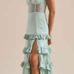 Altar'd State Dress Maxi Malinda Corset Ruffle Photo 0