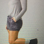 prAna  Size 10 Charcoal Camo shorts organic Olivia $89 Photo 0