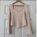 Love Bonito Knit Fitted Sweetheart Top Sweater size 6 Tan Photo 0