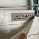 All Saints Lola Cropped Jeans Slim Fit Distressed White Women’s Size 27 Frayed Photo 9