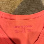 Life is Good Crusher Tee Shirt Beach Please Orange 100% Cotton Women’s Size XS Photo 1