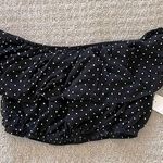 Final Touch NWT-  Black & White Polka Dot Flutter Sleeve & Neck Crop Top Photo 0