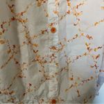 Volcom White with Orange Embroidered Pixie Dust Button Front Cami Tank Photo 4