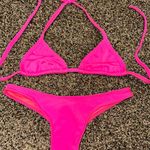 Pink triangle bikini Photo 0