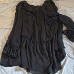 Topshop cut out tie neck chuck on in black Photo 6