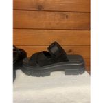 UGG  Ashton Slide platform sandals in black nubuck leather Sz 9 Photo 4