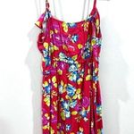Rue 21 Red floral ruffle sundress size large Photo 3