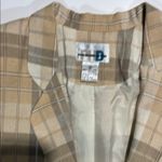 PHD Vintage Tan and Cream Blazer Classic Plaid Design Photo 1