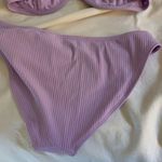 Gilly Hicks J Crew  Women Bikini Swimsuit Set Bottom Size S Top Size M Purple NEW Photo 4