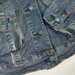 Vintage Y2K Denim Cropped Jacket Womens 14/16 (Large)‎ Blue Photo 2