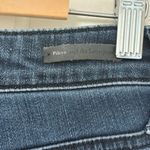 Pilcro and the Letterpress Anthropologie Pilcro Script Ankle Jeans Frayed Hem Stretch Mid-Rise Dark Wash 27 Photo 7