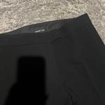 Derek Lam NWT  Black Virgin Wool Crepe Trousers with Navy Blue Satin Trim Size 6 Photo 5