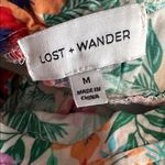 Lost + Wander Lost‎ + Wander Tropical Floral Smocked Ruffle Dress Photo 2