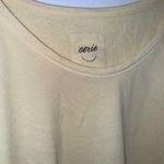 Aerie Summer Daze Sweatshirt in Yellow Off The Shoulder Size Large Photo 2