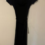 Topshop  Ribbed Black Maxi Dress Photo 0