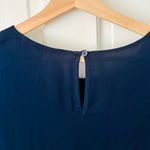 Quince NEW!  Navy Blue Washable Stretch Silk Tee Dress Size XS Photo 5