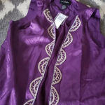 OLIVIA AND Grace Cami With Attached Cardigan Purple Size‎ Large Photo 5