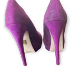 MADONNA Truth Or Dare Langlade Purple Suede Platform Heels Size 5.5 Photo 4