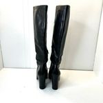 Nine West  Magic Black Leather Tall Knee High Boots Block Heel Women's Size 9 M Photo 3