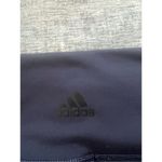 Adidas  Blue Color Block Climalite Athletic Leggings w Mesh Side Pocket Medium Photo 4