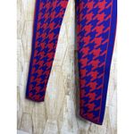 Nike ‎ Women’s Size S Houndstooth Knit Leggings Red Blue Geometric Athletic Photo 2