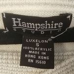 Hampshire Studio cowl neck sweater sequin sz S 490 Silver Photo 4