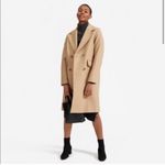 Everlane  The Italian ReWool Overcoat Camel Brown Sz 00 XS Peacoat Double Breast Photo 11