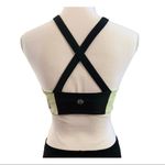 Athleta Women's 𝅺 black/green/gray high neck sports bra size xs Photo 4