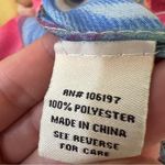 Vintage Y2K Bright Floral Kimono Wrap Tassel Hem Festival Beach Boho OS Red Size 1X Photo 8