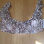 NWT Radio Fiji Bali Bikini Top & Bottom Snake Print Damen Ruffle Women’s Medium Pink Photo 3